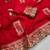Red Dola Silk blend Wedding Saree