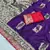 Purple Dola Silk blend Wedding Saree