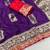 Purple Dola Silk blend Wedding Saree