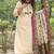 Off White Embroidered Cotton Flex Kurta and Pant Set with Chanderi Dupatta