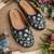Embroidery work jutti , inside leather finish with heavy soft sole