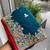 Teal blue Party Wear Soft Fendy Tissue Saree