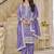 Organza gold crush sequins lavender purple designer salwar kameez