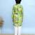 Green printed cotton kurta pyjama