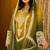 Yellow embroidered chinon pakistani salwar suit