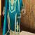 Sky embroidered chinon free pakistani salwar suit