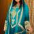 Sky embroidered chinon free pakistani salwar suit