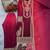 Pink embroidered chinon pakistani salwar suit