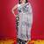 Black Lakhnowi Pattern Thread Embroidered Faux Georgette Saree