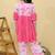 Pink embroidered cotton kurta set
