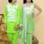 Green embroidered cotton sharara set
