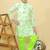 Green embroidered cotton kurta pyjama