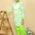Green embroidered cotton kurta pyjama