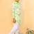 Green embroidered cotton kurta pyjama