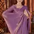 Lavender Beads Pipe Hand Work Butta fendy Satin silk blend Saree