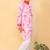 Pink embroidered cotton kurta pyjama