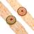 Handcrafted pearl & gold bead rakhi