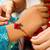Handcrafted pearl & gold bead rakhi