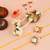Handcrafted pearl & gold bead rakhi
