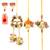 Handcrafted pearl & gold bead rakhi