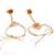 Handcrafted pearl & gold bead rakhi
