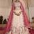 Cream Tissue sequin embroidery Semi-Stitched Lehenga choli & Dupatta
