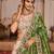 Peach tissue Mirror embroidery Semi-Stitched Lehenga choli & Dupatta