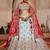 Blue Tissue Mirror embroidery Semi-Stitched Lehenga choli & Dupatta