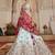 Blue Tissue Mirror embroidery Semi-Stitched Lehenga choli & Dupatta