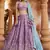 Lavender Georgette Sequins embroidery Semi-Stitched Lehenga choli & Dupatta