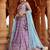 Lavender Georgette Sequins embroidery Semi-Stitched Lehenga choli & Dupatta