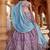 Lavender Georgette Sequins embroidery Semi-Stitched Lehenga choli & Dupatta