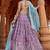 Lavender Georgette Sequins embroidery Semi-Stitched Lehenga choli & Dupatta