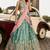 Lime green Georgette Sequins embroidery Semi-Stitched Lehenga choli & Dupatta