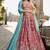Rose gold Georgette Sequins embroidery Semi-Stitched Lehenga choli & Dupatta