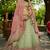 Lime green colour Tissue sequin embroidery Semi-Stitched Lehenga choli & Dupatta