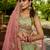 Lime green colour Tissue sequin embroidery Semi-Stitched Lehenga choli & Dupatta