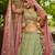 Lime green colour Tissue sequin embroidery Semi-Stitched Lehenga choli & Dupatta
