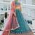 Teal colour Tissue sequin embroidery Semi-Stitched Lehenga choli & Dupatta