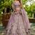 Lavender colour Tissue sequin embroidery Semi-Stitched Lehenga choli & Dupatta