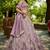 Lavender colour Tissue sequin embroidery Semi-Stitched Lehenga choli & Dupatta