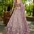 Lavender colour Tissue sequin embroidery Semi-Stitched Lehenga choli & Dupatta