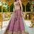 Rose gold colour Chinnon sequin embroidery Semi-Stitched Lehenga choli & Dupatta
