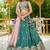 Teal colour Chinnon sequin embroidery Semi-Stitched Lehenga choli & Dupatta