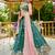Teal colour Chinnon sequin embroidery Semi-Stitched Lehenga choli & Dupatta