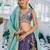 Purple colour Chinnon sequin embroidery Semi-Stitched Lehenga choli & Dupatta