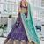 Purple colour Chinnon sequin embroidery Semi-Stitched Lehenga choli & Dupatta