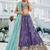Purple colour Chinnon sequin embroidery Semi-Stitched Lehenga choli & Dupatta