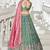 Sea green colour Tissue sequin embroidery Semi-Stitched Lehenga choli & Dupatta