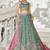 Sea green colour Tissue sequin embroidery Semi-Stitched Lehenga choli & Dupatta